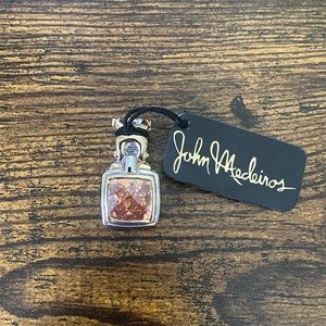 Nouveau Pavé Accented Square Enhancer Pendant